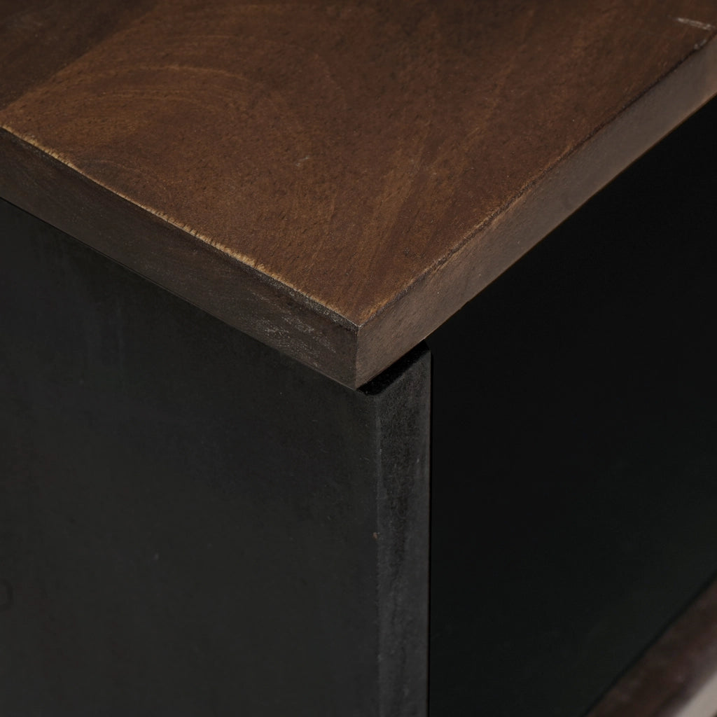 Armadio 50x33x60 cm in legno massello di mango e legno ingegnerizzato
