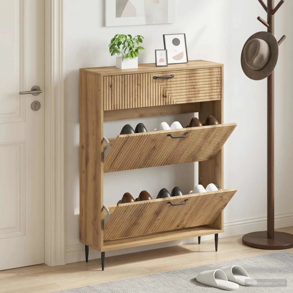 Mobile per scarpe HAARLEM 78 x 24 x 103 cm Legno ingegnerizzato 896884