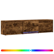 Mobile TV | Armadietto TV | Mobile Porta TV con LED con LED Quercia Affumicata 165 x 34 x 40 cm