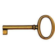 CHIAVE PER MOBILI '33706' 34x73 mm - Ottone lucido - METAL GROUP