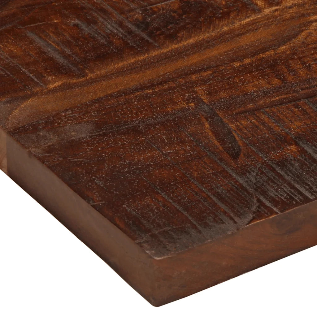 Piano Tavolo 50x30x3,8 cm Rettangolare in Massello di Recupero