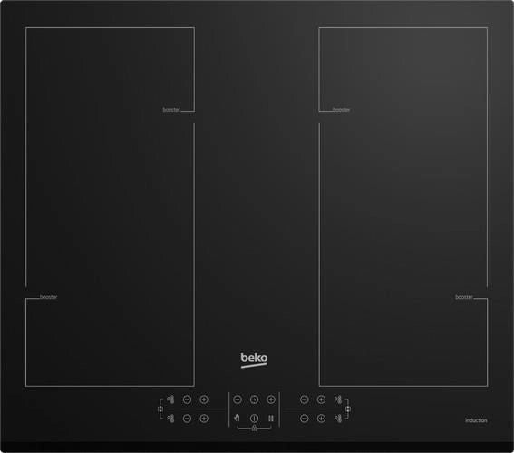 Beko HII64206F2MT Nero Da incasso 60 cm Piano cottura a induzione 4 Fornello(i)