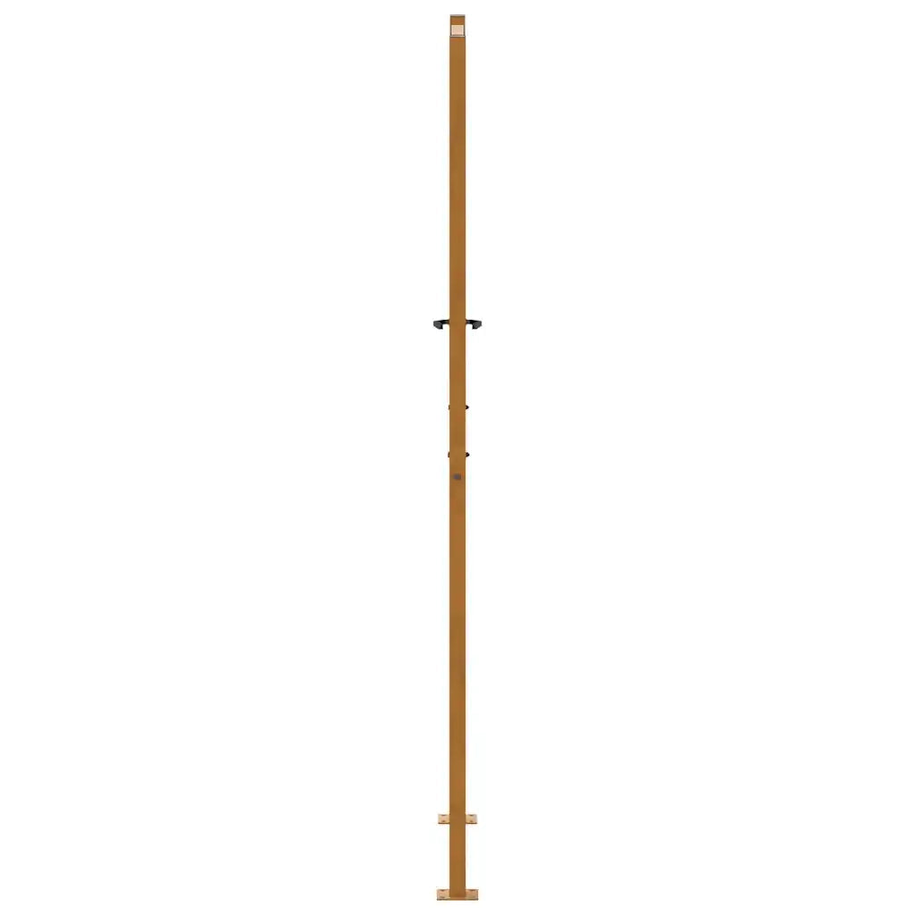 Cancello da Giardino 105x205 cm Acciaio Corten Design a Foglia