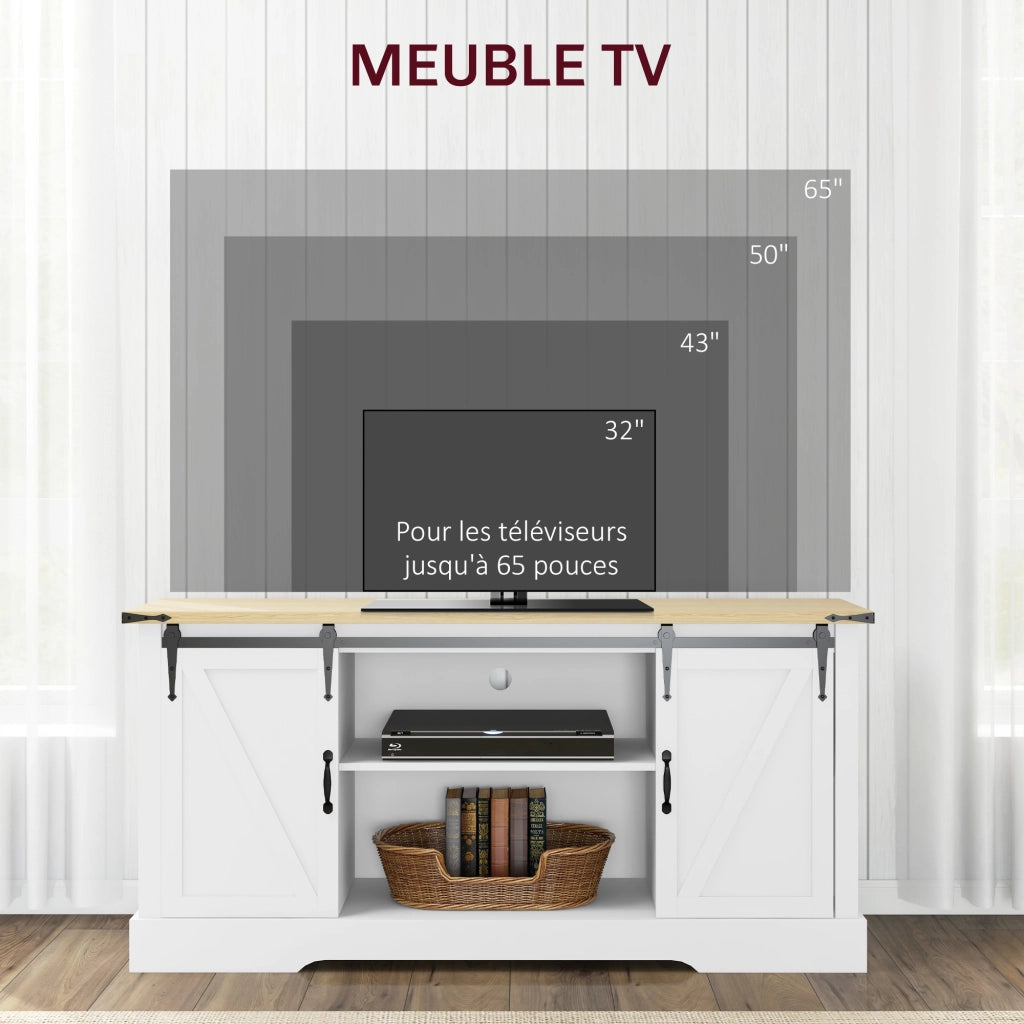 Armadio con ante scorrevoli ¨C zephmum ¨C bianco rovere 150x40x72 cm