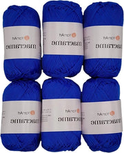 Gonna macramé a 6 x 90 gram ca. 780 m - blu reale - filo macramé per corda