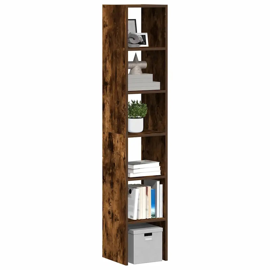 Librerie 2 pz Impilabili Rovere Fumo 30x30x80 cm in Truciolato 858812