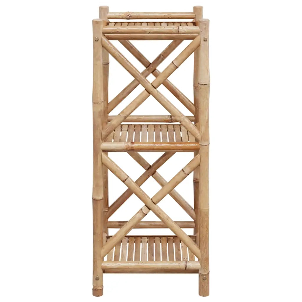 Scaffale a 3 Piani Quadrati in Legno di Bamb¨´ CFW8678405