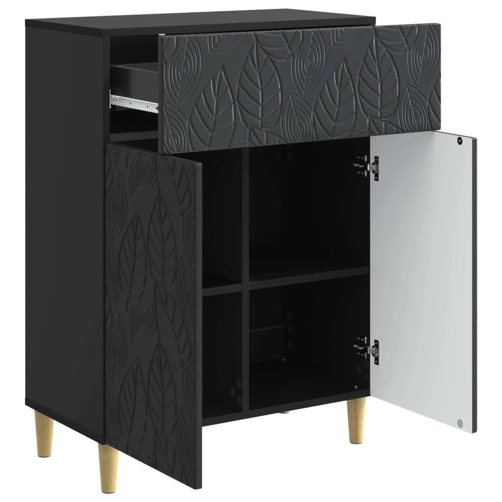 Credenza Nero 66 x 34,5 x 90 cm Legno ingegnerizzato 895096