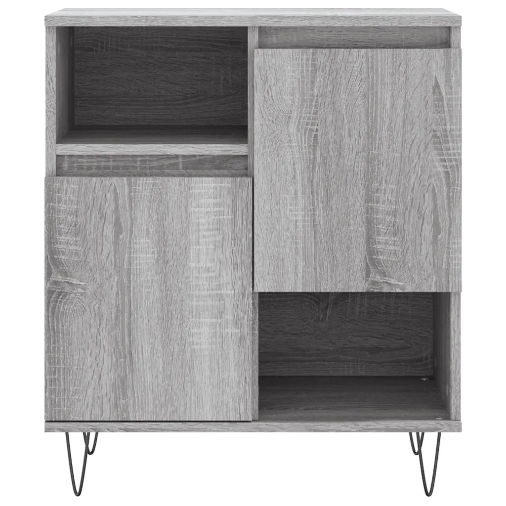 Credenze 2 pz Grigio Sonoma in Legno Multistrato 3190131