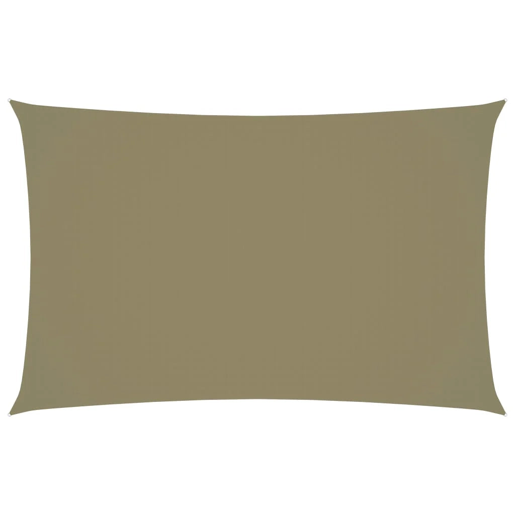 Vela ombreggiante/ombrellone rettangolare 4 x 7 m in tessuto Oxford beige 02_0009706