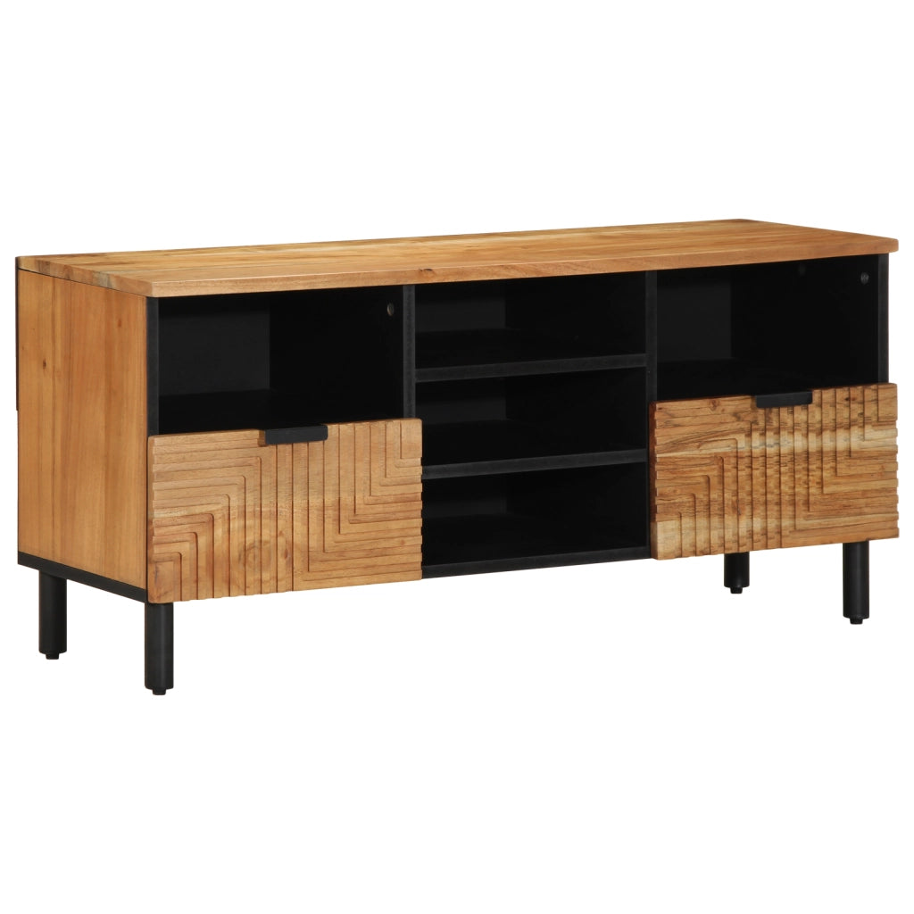 Mobile TV  100x33,5x46 cm in legno massello di acacia
