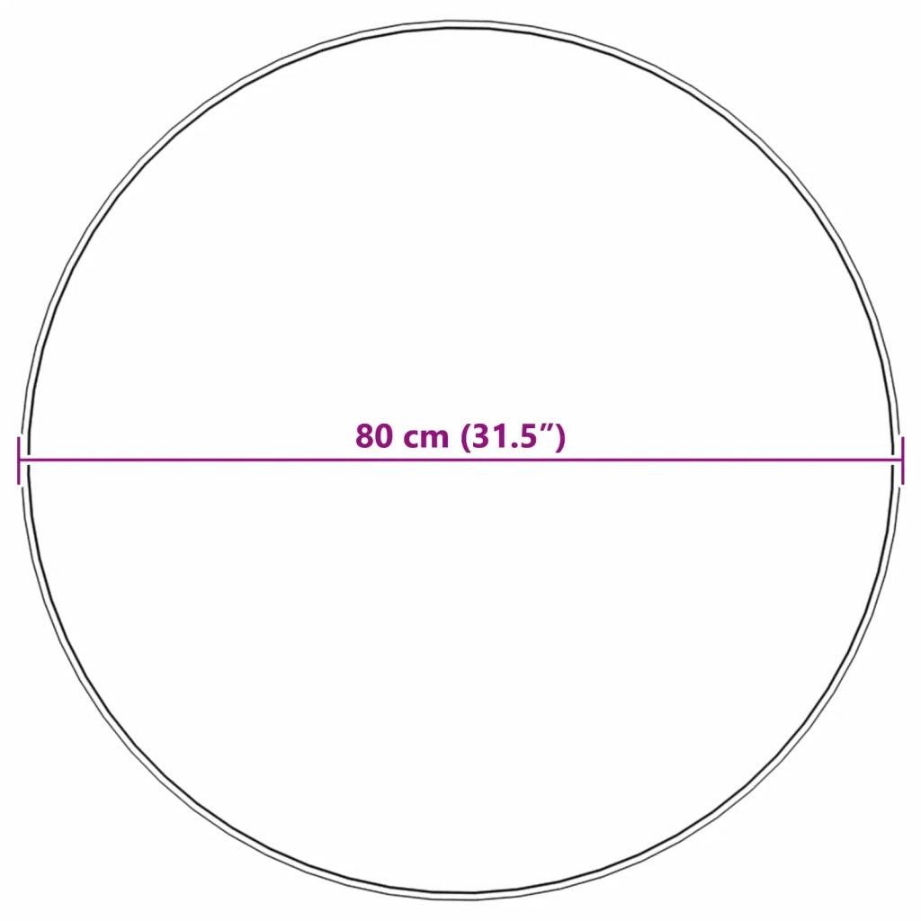 Tappeto in finta TAFALLA Bianco Ø 80 cm Poliestere 42021469