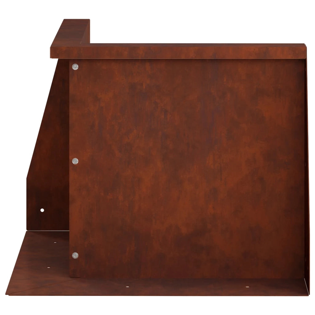 Muro di contenimento 2 pz 50 x 50 x 40 cm Acciaio Corten 8015184
