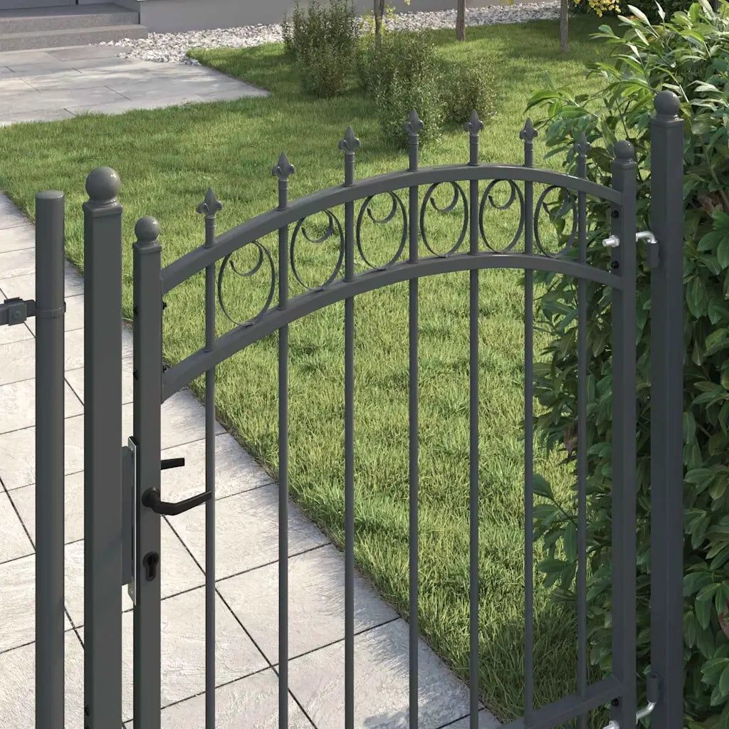 Cancello della recinzione con punte EMMEN 150 x 100 cm CFW5488472