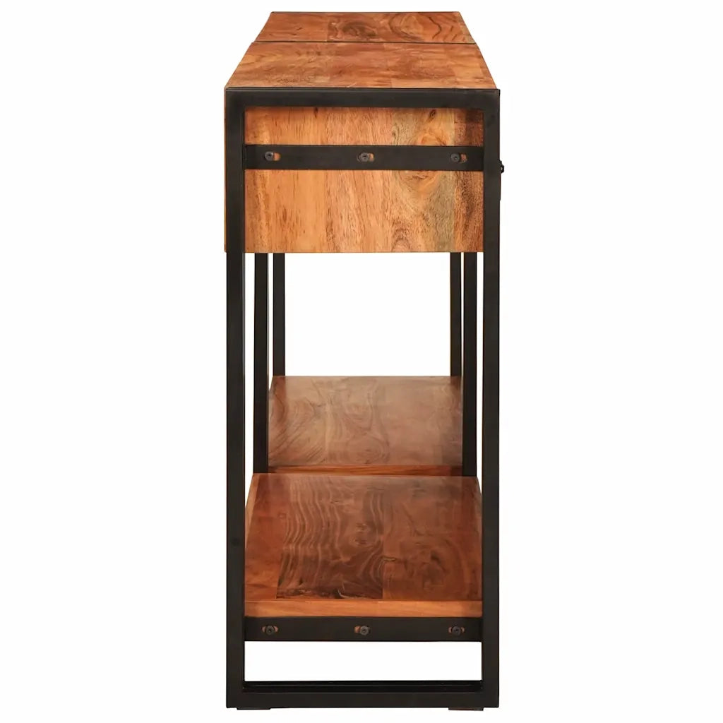 Tavoli consolle 2 pcs Marrone Legno di Acacia Massello 3324224