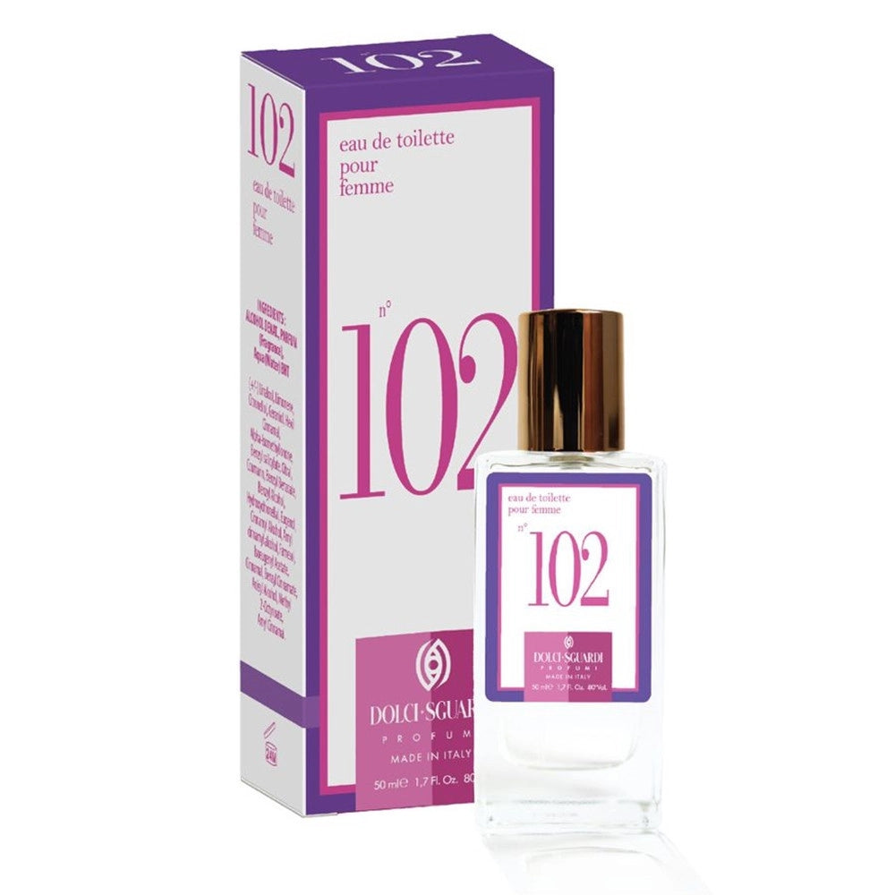 Trade Shop - Profumo Corpo Eau De Toilette Da Donna N°102 50ml Fragranza Sofisticata Sensuale 006240 -