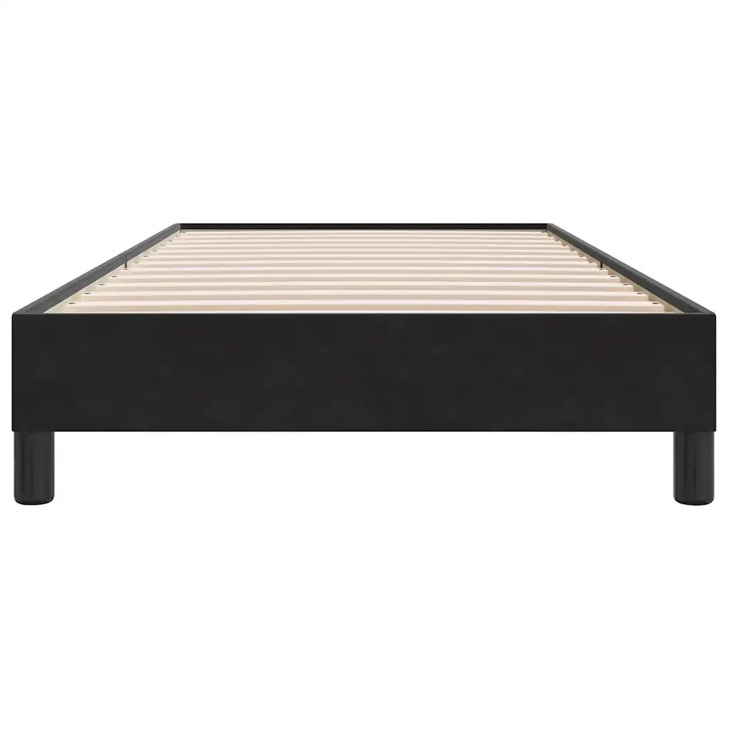 vidaXL Giroletto senza Materasso Nero 80x220 cm in Velluto