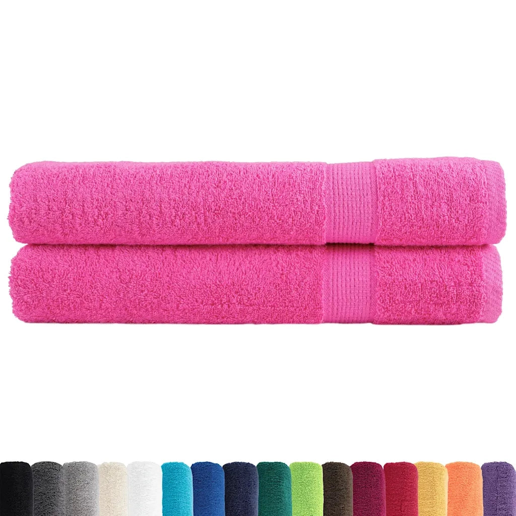 Asciugamani Premium SOLUND 2 pz | Teli per bagno Rosa 100x200 cm 600 g/m2