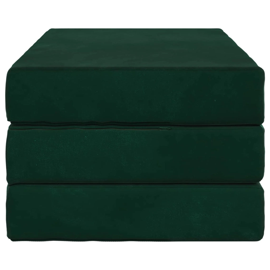 Divano Letto Pieghevole 80 x 67 x 45 cm Verde Scuro 900181