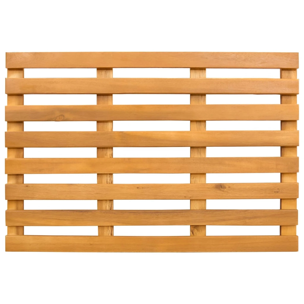 Tappeto da bagno Tinta unita Marrone 56 x 37 x 2,5 cm legno 42025258