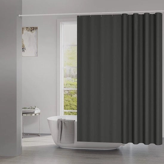 Gordino da doccia - Tessuto in poliester - Materiale impermeabile - Cerniera rinforzata - Installazione facile - Resistente alla muffa - 180 cm x 200 cm