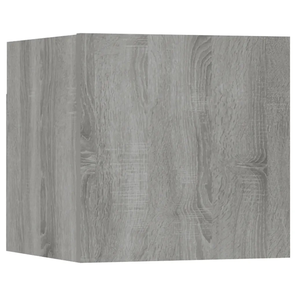 Set di Mobili TV a Parete Grigio Sonoma in Legno Multistrato 3120303