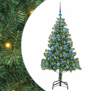 Albero di Natale | Decorazioni natalizie con 150 LED con supporto Verde 150 cm PVC