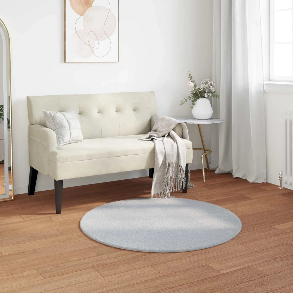 Tappeto antiscivolo in sintetica di coniglio OLITE Grigio 42021689