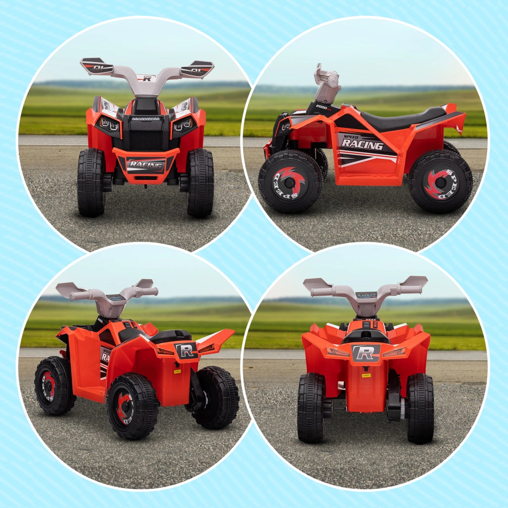 Quad Elettrico per Bambini 6V ¨C Xylo ¨C Rosso 70x41.5x48.5cm