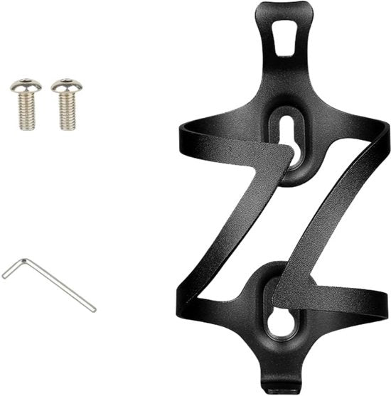 Bidone per bicicletta in alluminio di alta qualità - Bidone per bicicletta, bicicletta da corsa e mountain bike (nero)