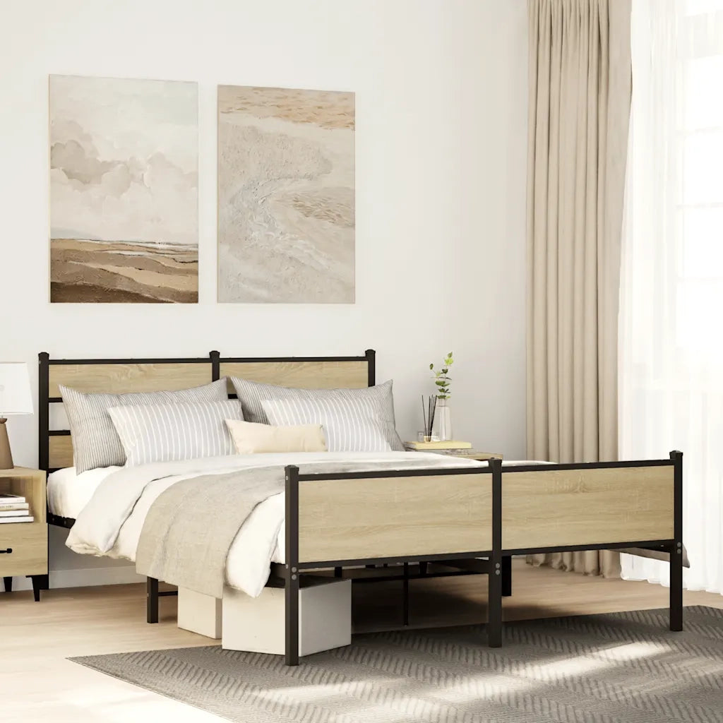 Giroletto senza Materasso Rovere Sonoma 140x190cm in Truciolato 4017290