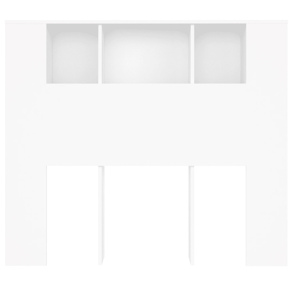 Mobiletto con testiera bianco 120x18,5x102,5 cm 811916