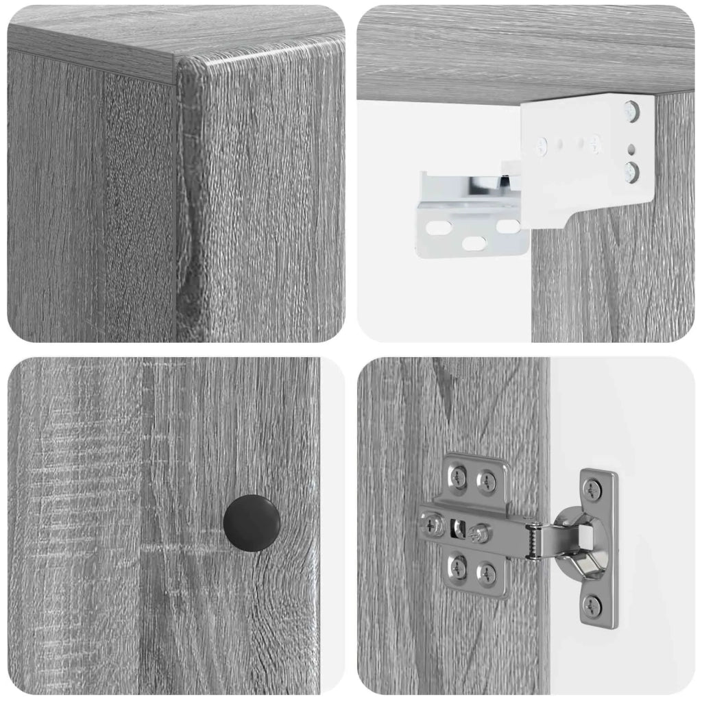 Armadio da bagno a muro BREDA Sonoma grigio 30 x 31 x 59 cm 897471