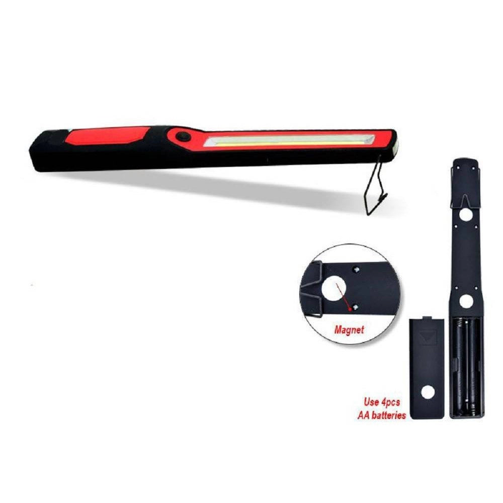 Trade Shop - Lampada Torcia Lavoro Calamita Portatile Led Ricaricabile Doppio Led Cob Rg809-2 -