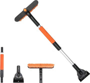Borsetta per neve 3-in-1 Auto-borsetta auto-reinigante - Borsetta per neve con grattatore per ghiaccio per parabrezza auto - 360° Rotante testa di borsetta - Auto, camion, SUV W120015