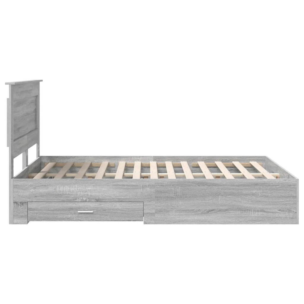 Struttura del letto con cassetto con testiera Legno multistrato 3410302