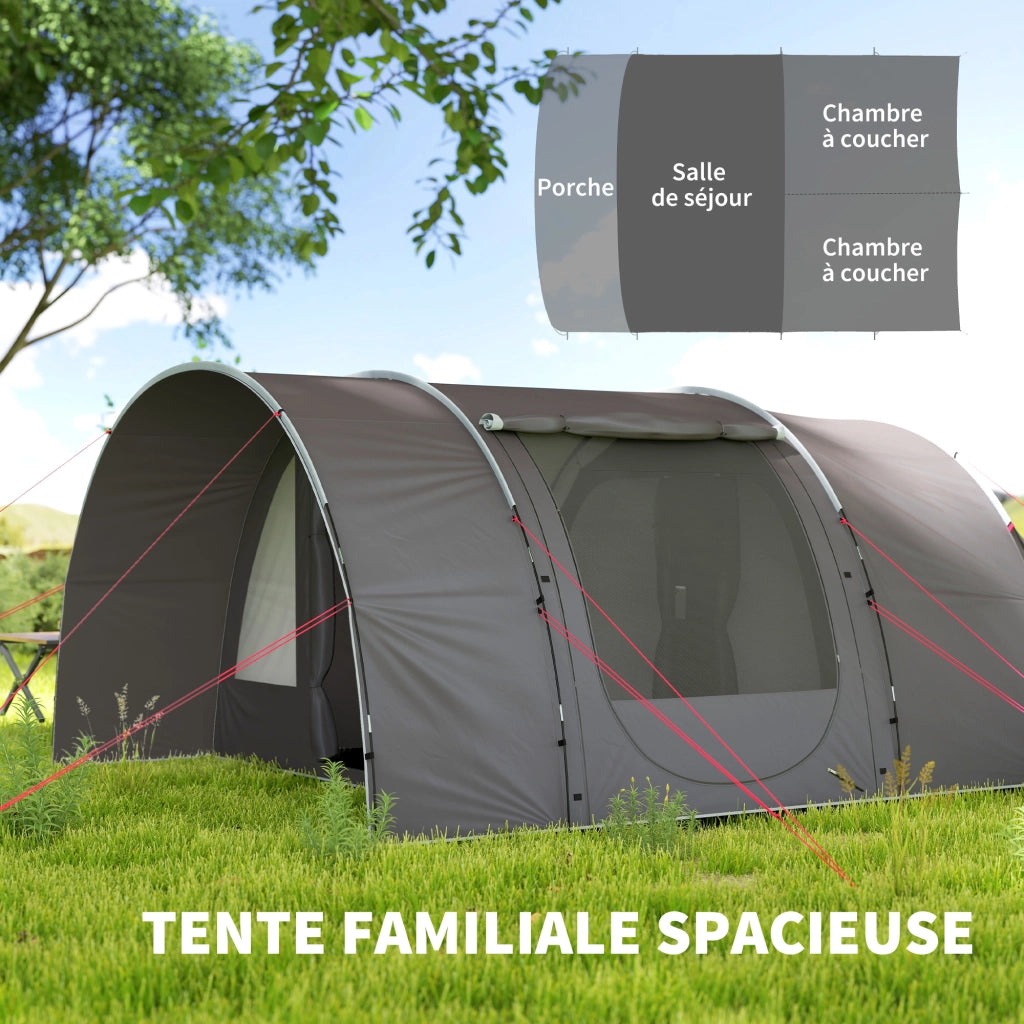 Tenda da campeggio per 4-6 persone ¨C zephmum ¨C grigio