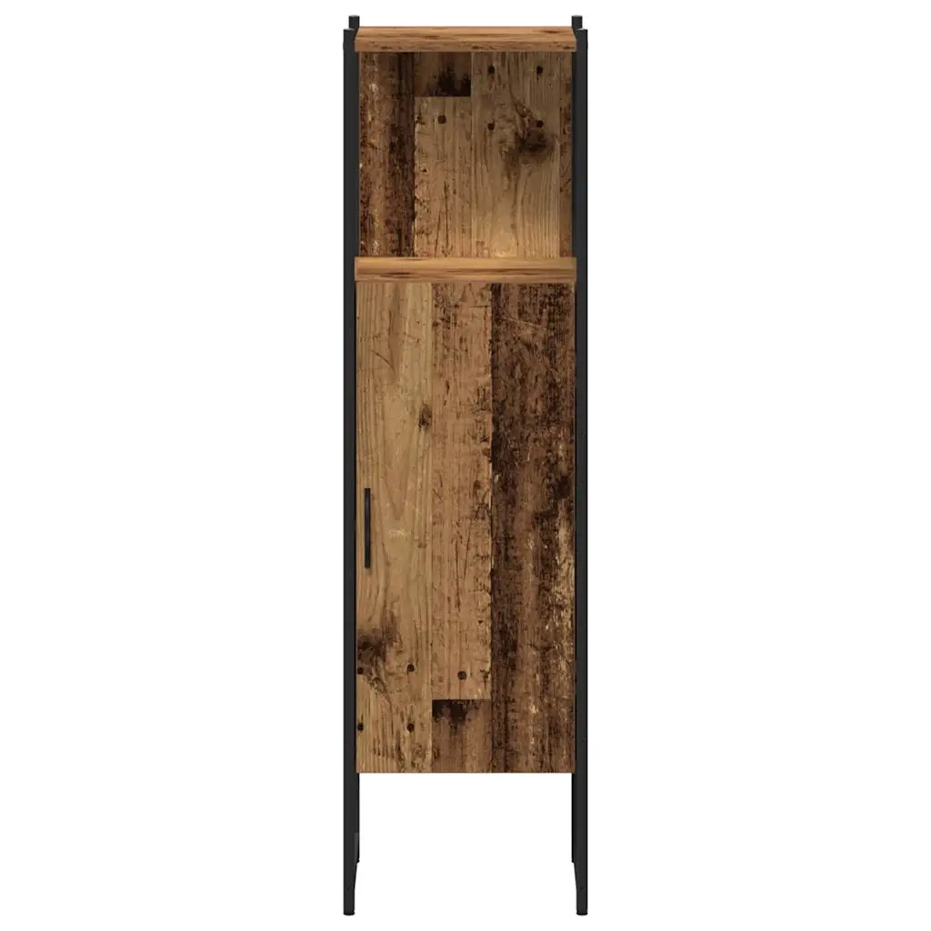 Set di mobili per il bagno con lo scaffale 4 pcs Legno vecchio 3332603