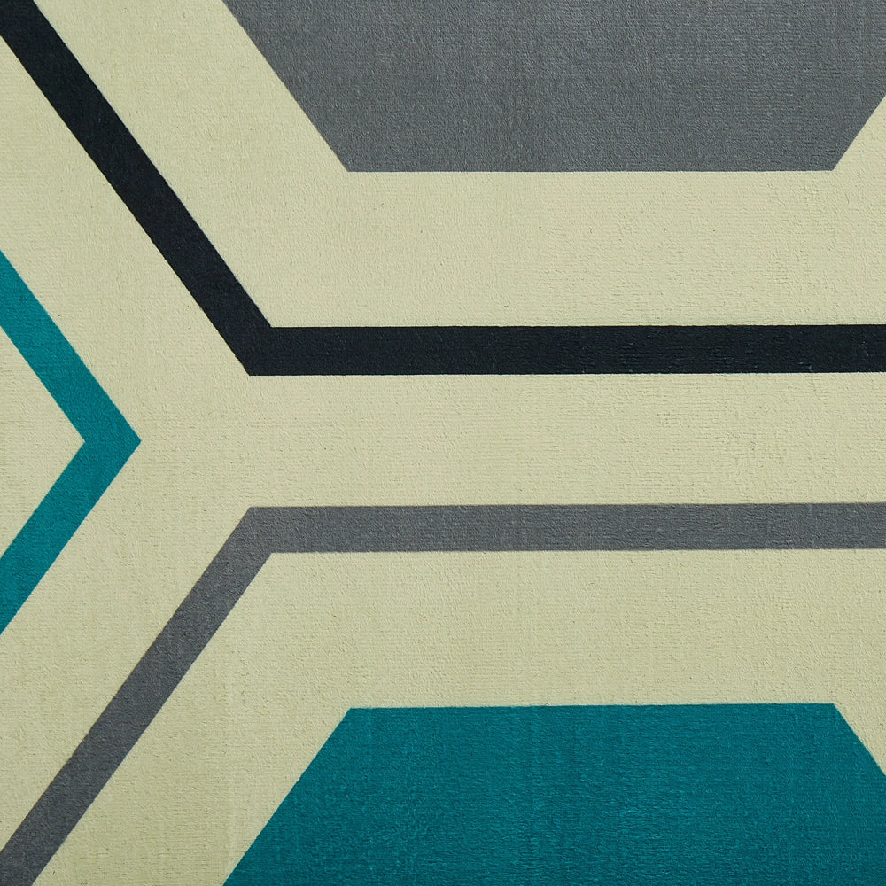 Tappeto tappetino Tappeto Tessuto Poliestere Multicolore Motivo Geometrico Lineare Rettangolare 140 x 200 cm