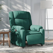 Poltrona Elettrica Reclinabile Verde Scuro in Tessuto 3205184
