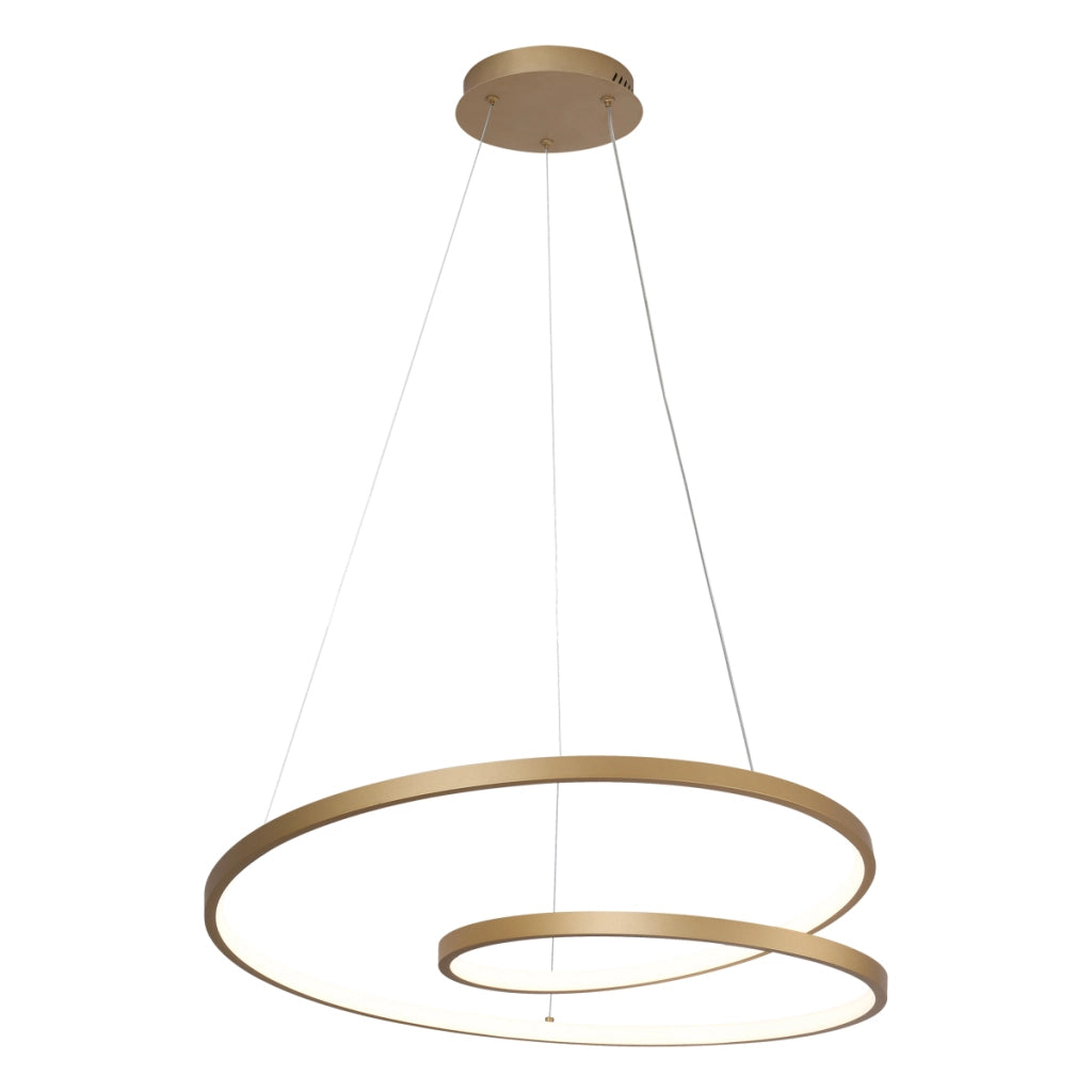 Lampada a sospensione REINA Italux Ø60 oro LED 40W