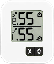 Termometro digitale per interni ed esterni 30.1043.02 - Temperatura esterna via cavo - Valori massimi e minimi - Adatto anche per il monitoraggio del frigorifero/aquario - Bianco (L) 57 x (B) 13 x (H) 69 mm