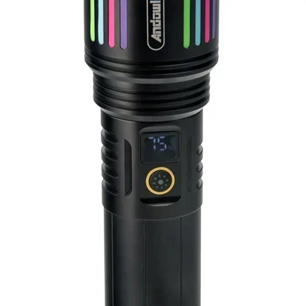 Trade Shop - Torcia In Lega Di Alluminio Luce Potente Led Elettrica Portatile Ricaricabile Zoom L660 -