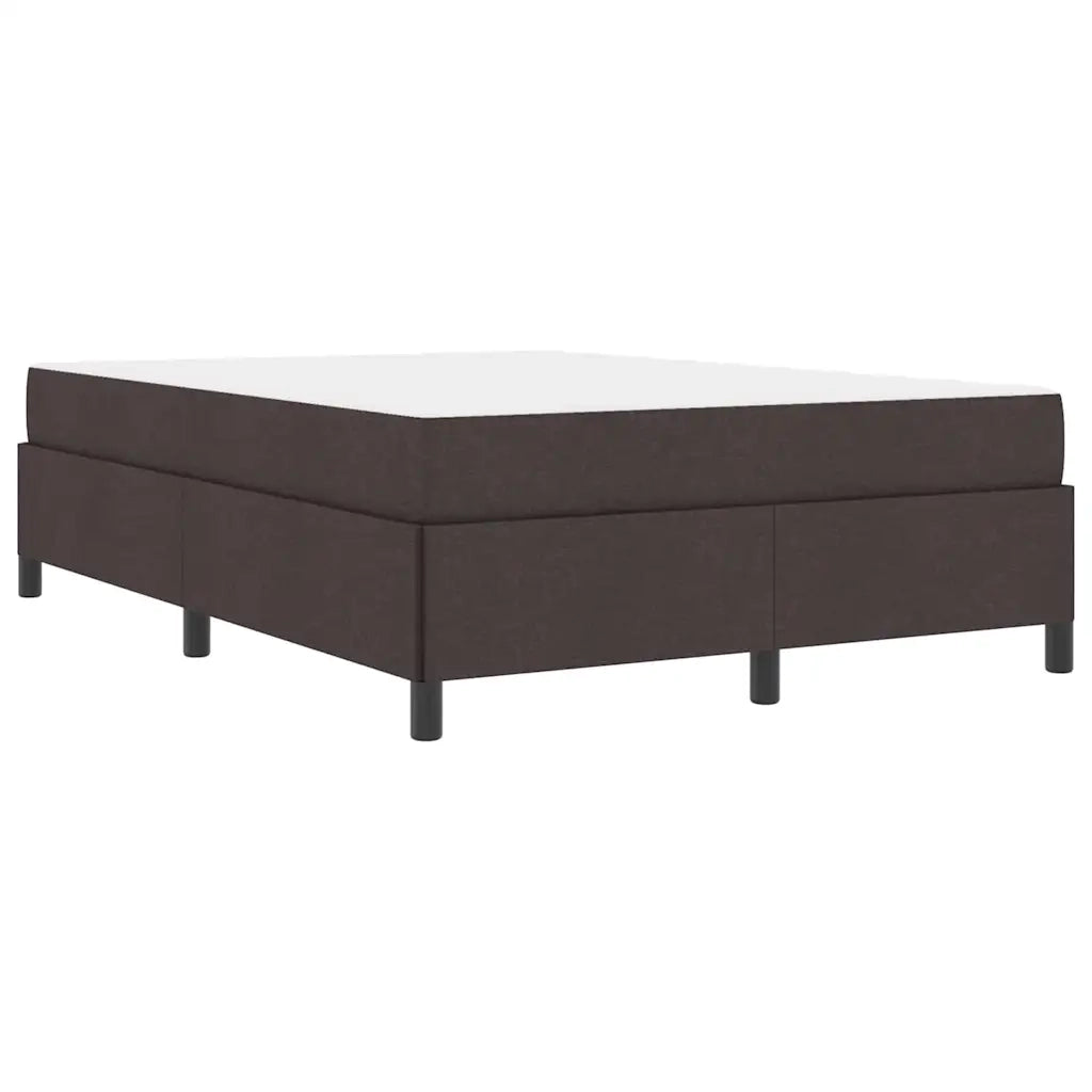 vidaXL Letto a molle Marrone 140 x 190 cm