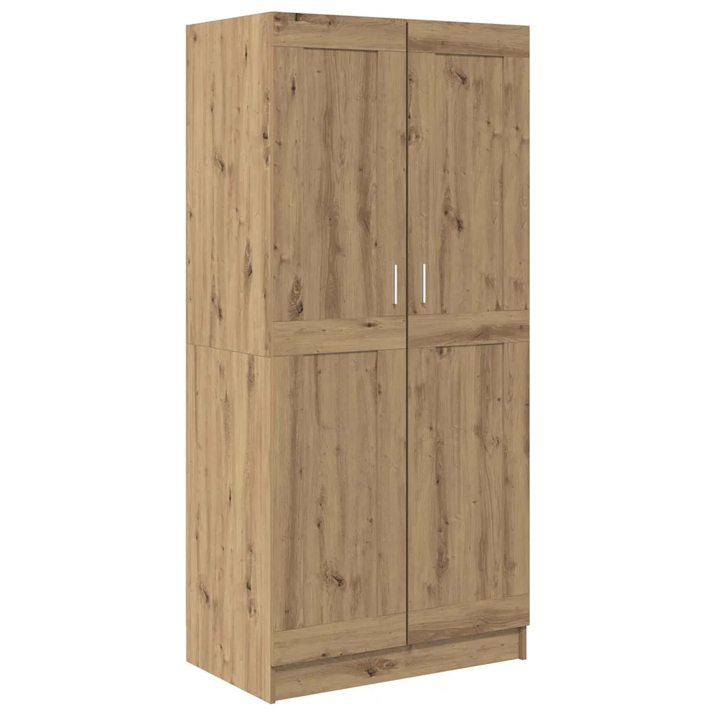 vidaXL Guardaroba artisian oak 82.5 x 51.5 x 180 cm Legno multistrato