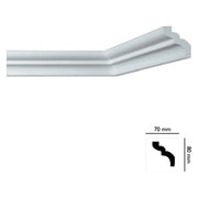CORNICE DECORATIVA PER SOFFITTO mod. I785 - mm. 70x80- 50 pezzi  - BOVELACCI