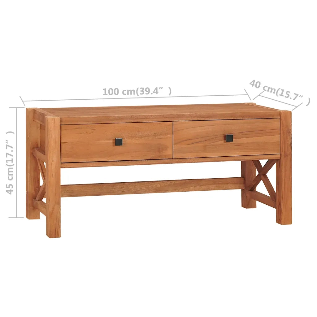 Mobile TV 100x40x45 cm in Legno di Teak 325266