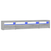 Mobile TV | Armadietto TV | Mobile Porta TV con Luci LED Grigio Sonoma 240x35x40 cm