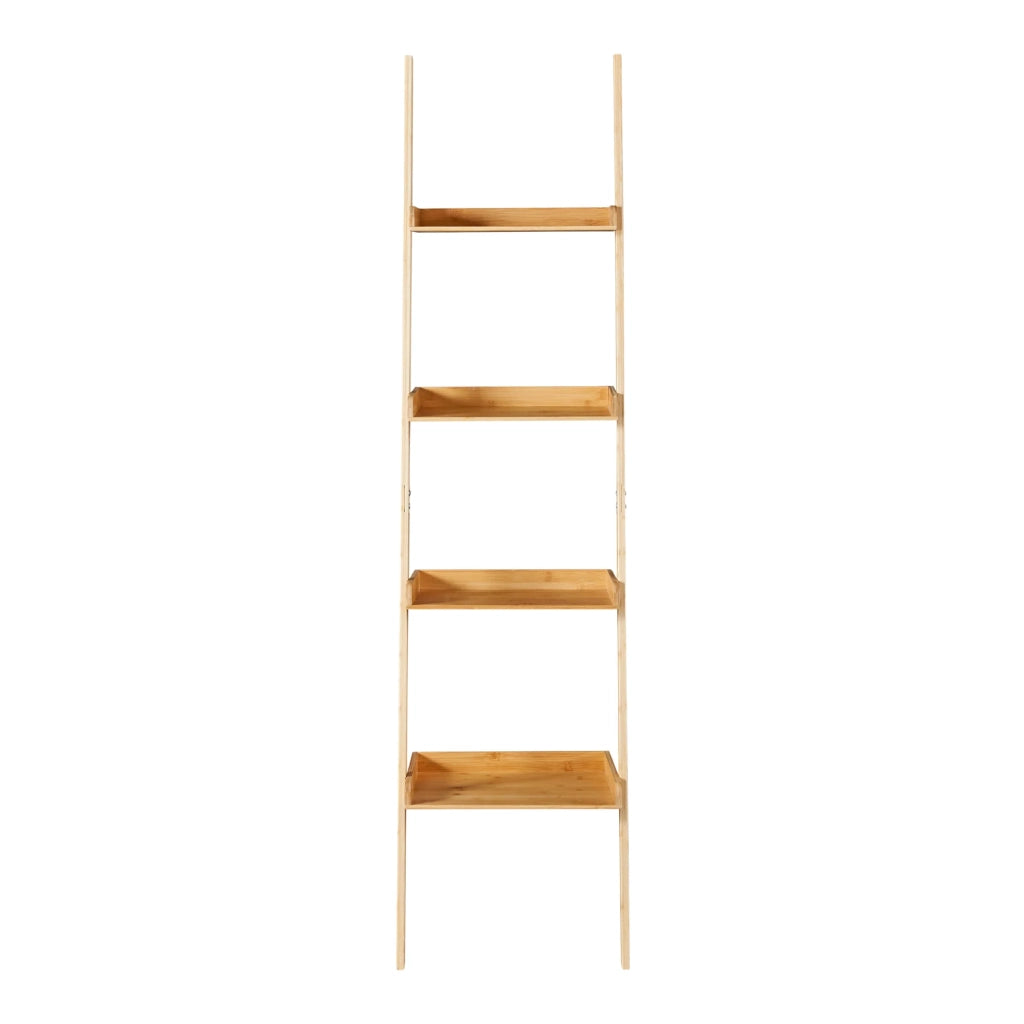 Scaffale a scala in bambù 176 x 44 cm naturale 03_0007722