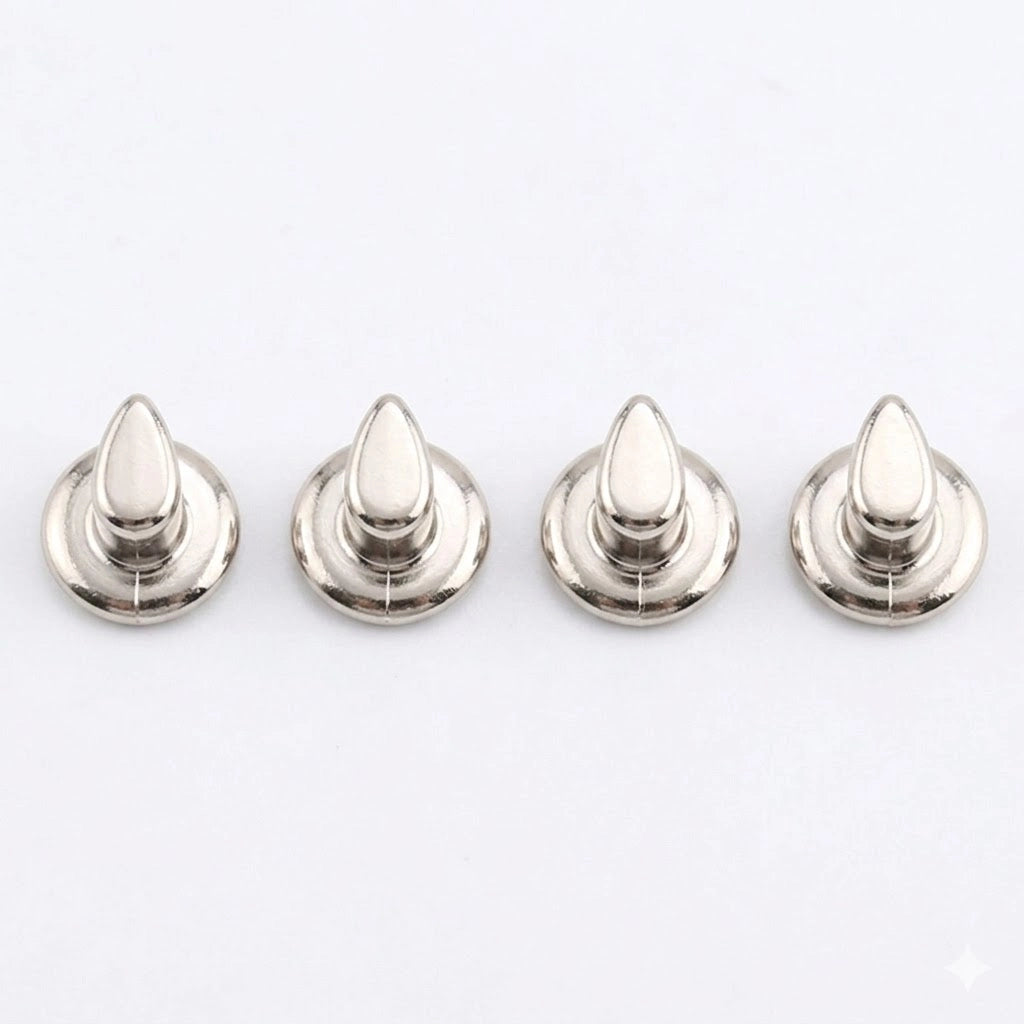 APPENDITUTTO TONDO 1 POSTO nichelato - 4 pz.  - Blister Koncreto